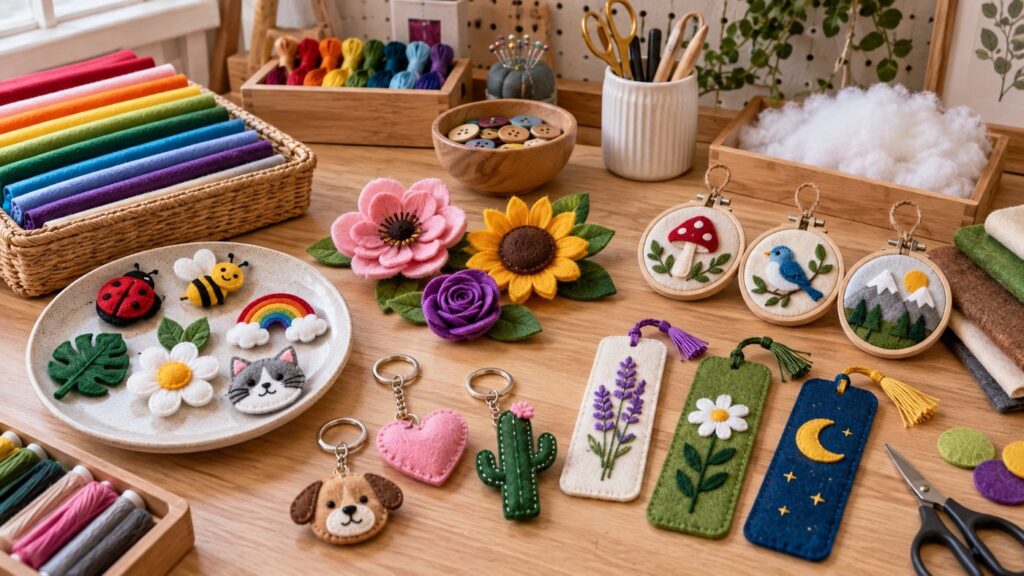 Choosing Starter Projects for Colorful Felt Hobby Courses