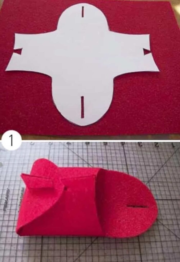 Keçeden Hediye Paket Yapımı