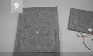 Изготовление планшета из войлока Шаг 9