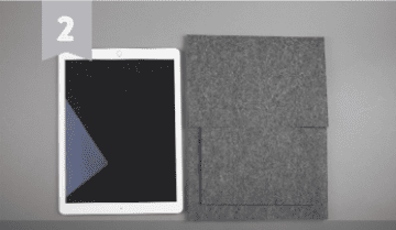 Изготовление планшета из войлока Шаг 2