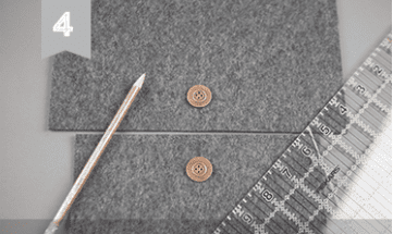 Изготовление планшета из войлока Шаг 4