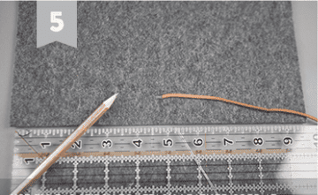 Изготовление планшета из войлока Шаг 5