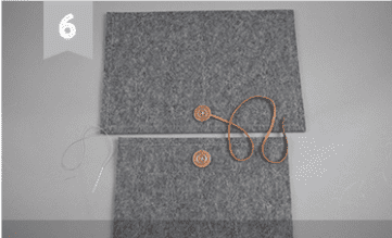 Изготовление планшета из войлока Шаг 6