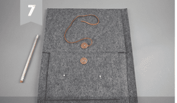 Изготовление планшета из войлока Шаг 7